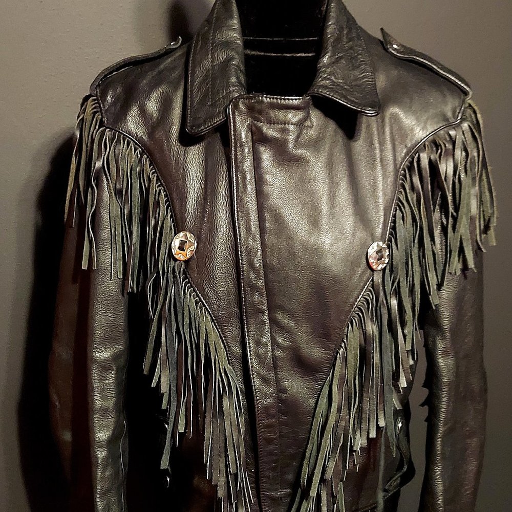 Fringed Leather Jacket